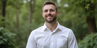 Man showing vitality and well-being